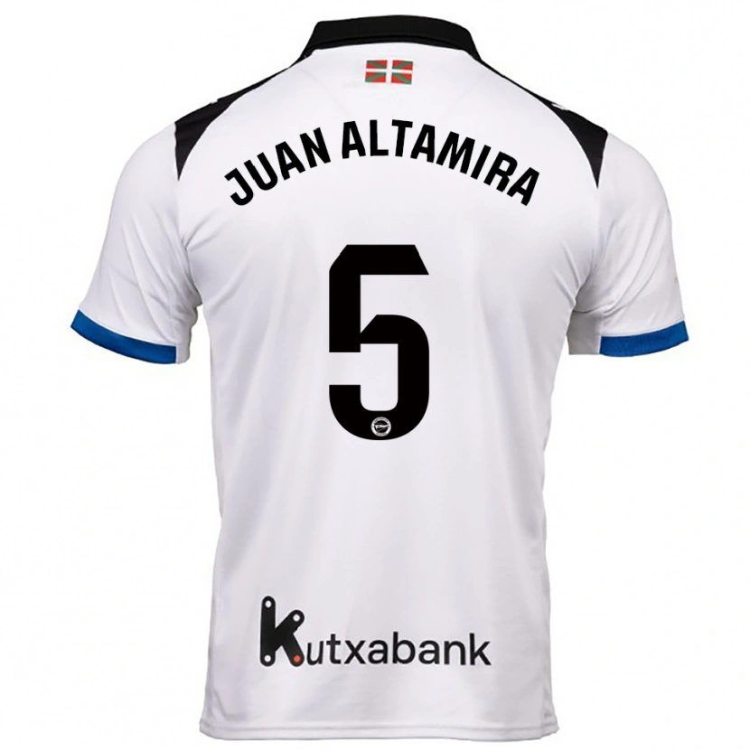 Danxen Dames Ines Juan Altamira #5 Wit Blauw Uitshirt Uittenue 2025/26 T-Shirt