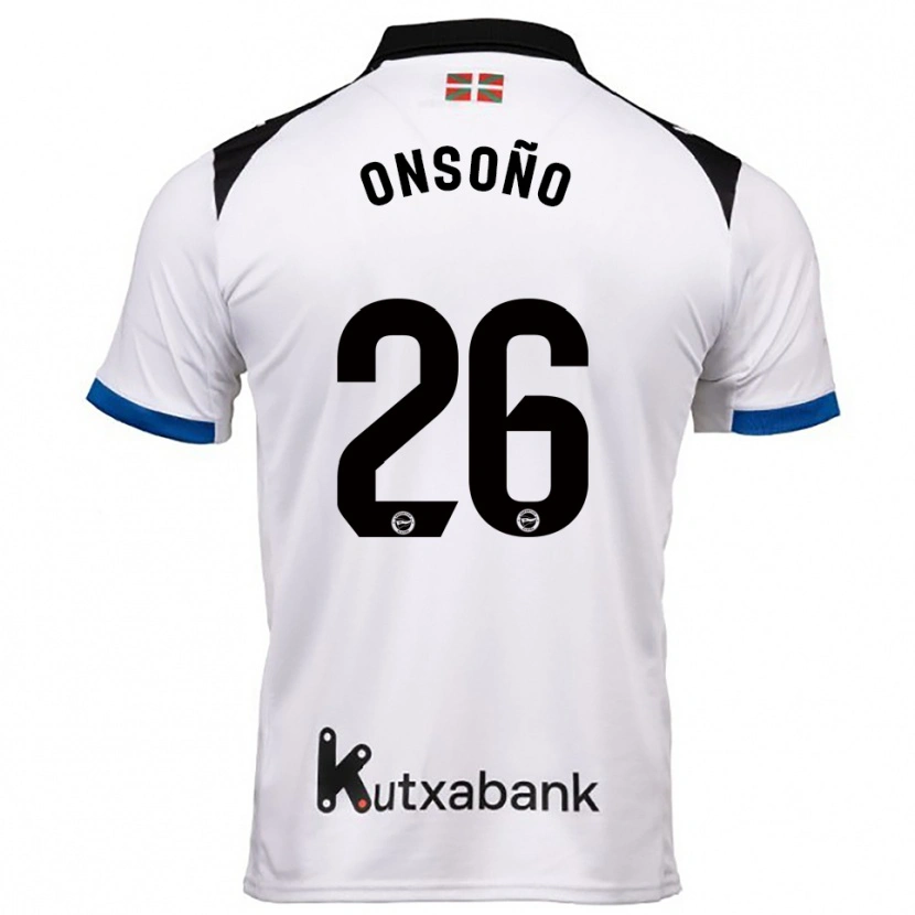 Danxen Dames Lorea Onsoño #26 Wit Blauw Uitshirt Uittenue 2025/26 T-Shirt