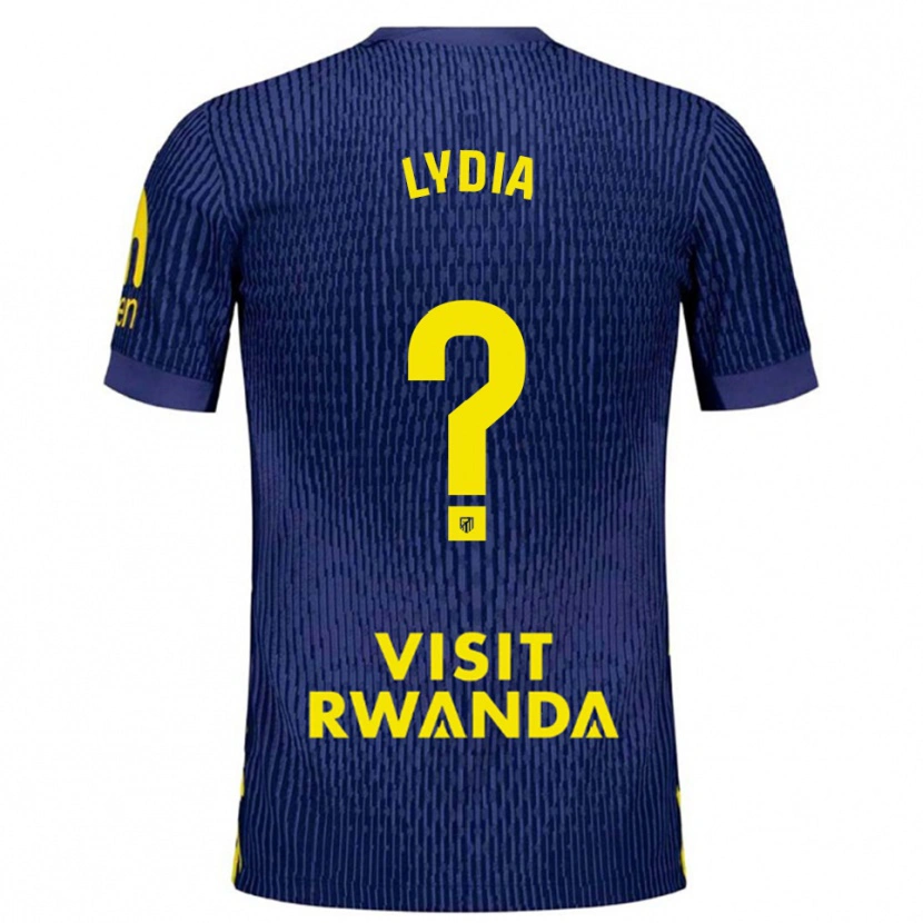 Danxen Dames Lydia Rodríguez #0 Marineblauw Geel Uitshirt Uittenue 2025/26 T-Shirt