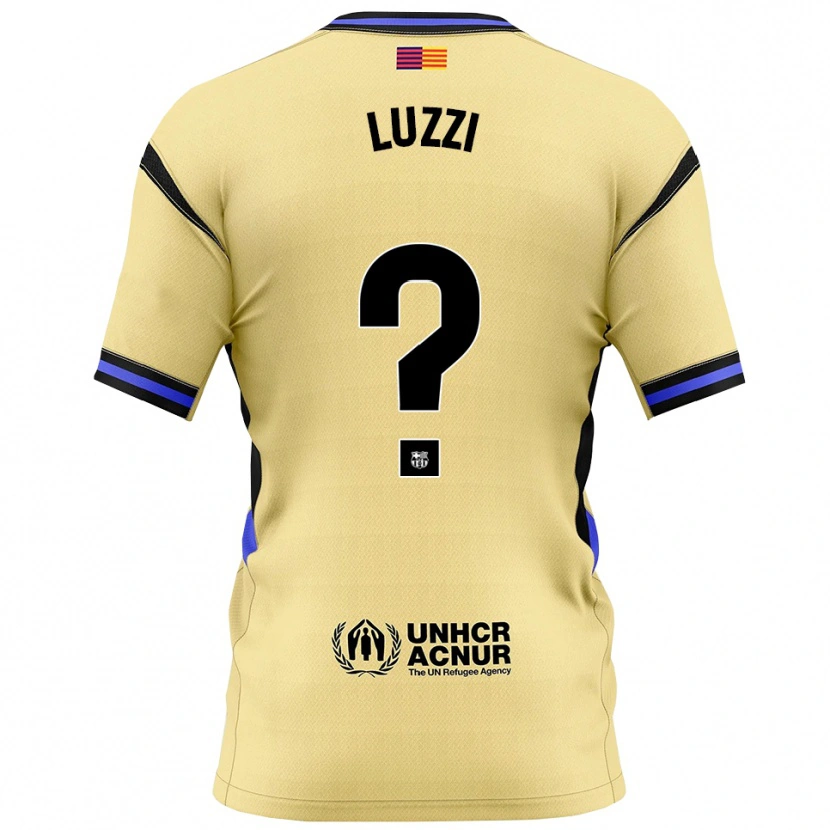Danxen Dames Fabian Luzzi #0 Geel Zwart Uitshirt Uittenue 2025/26 T-Shirt