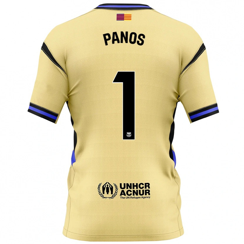 Danxen Dames Sandra Panos #1 Geel Zwart Uitshirt Uittenue 2025/26 T-Shirt