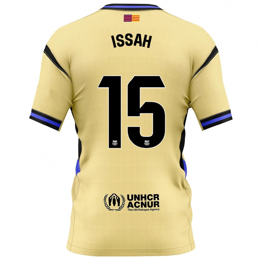 Danxen Dames Aziz Issah #15 Geel Zwart Uitshirt Uittenue 2025/26 T-Shirt