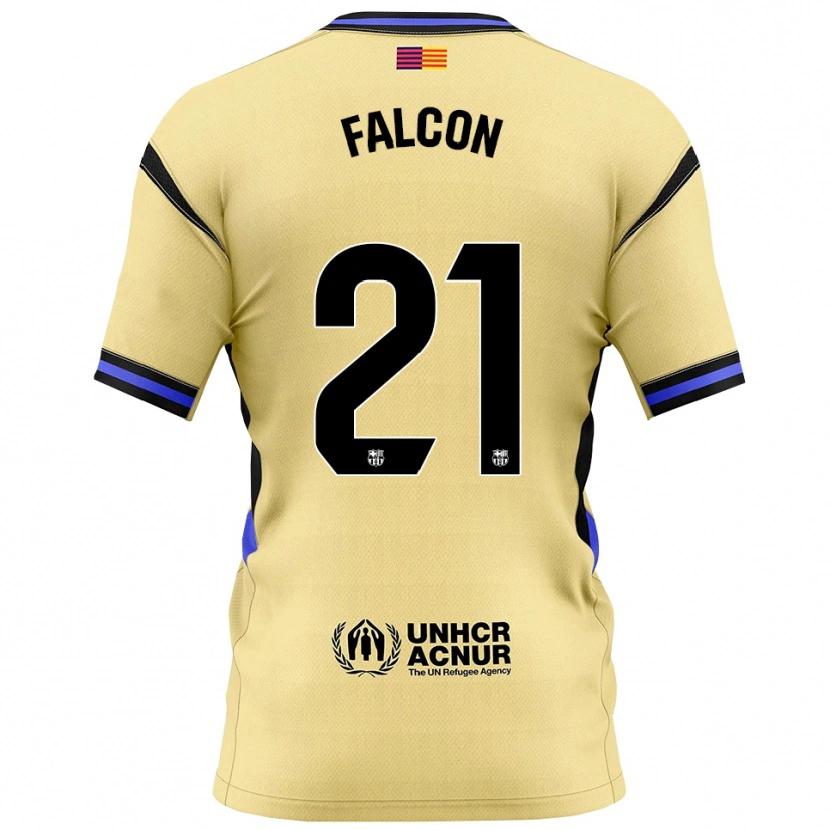 Danxen Dames Andrea Falcon #21 Geel Zwart Uitshirt Uittenue 2025/26 T-Shirt