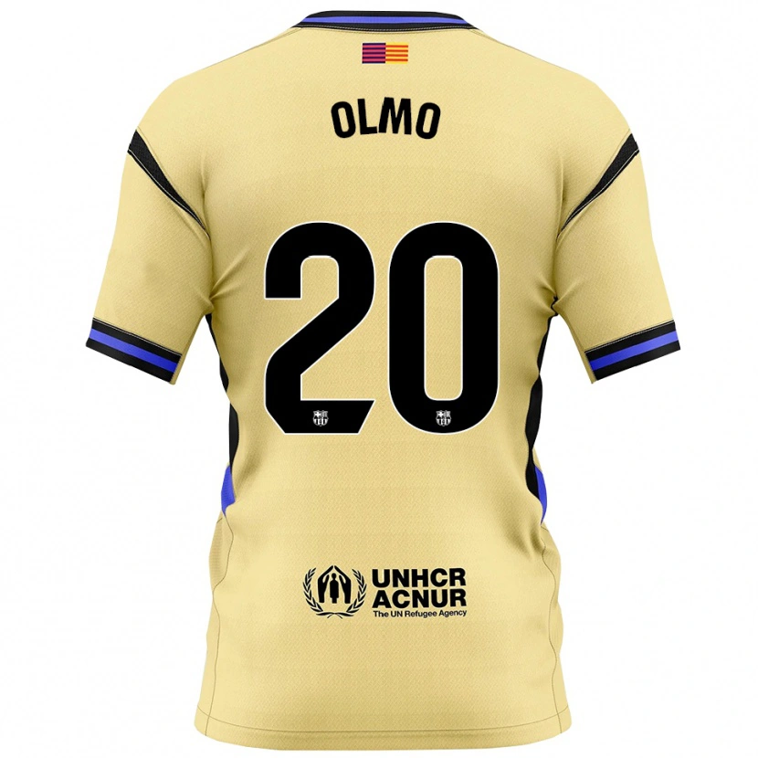 Danxen Dames Dani Olmo #20 Geel Zwart Uitshirt Uittenue 2025/26 T-Shirt