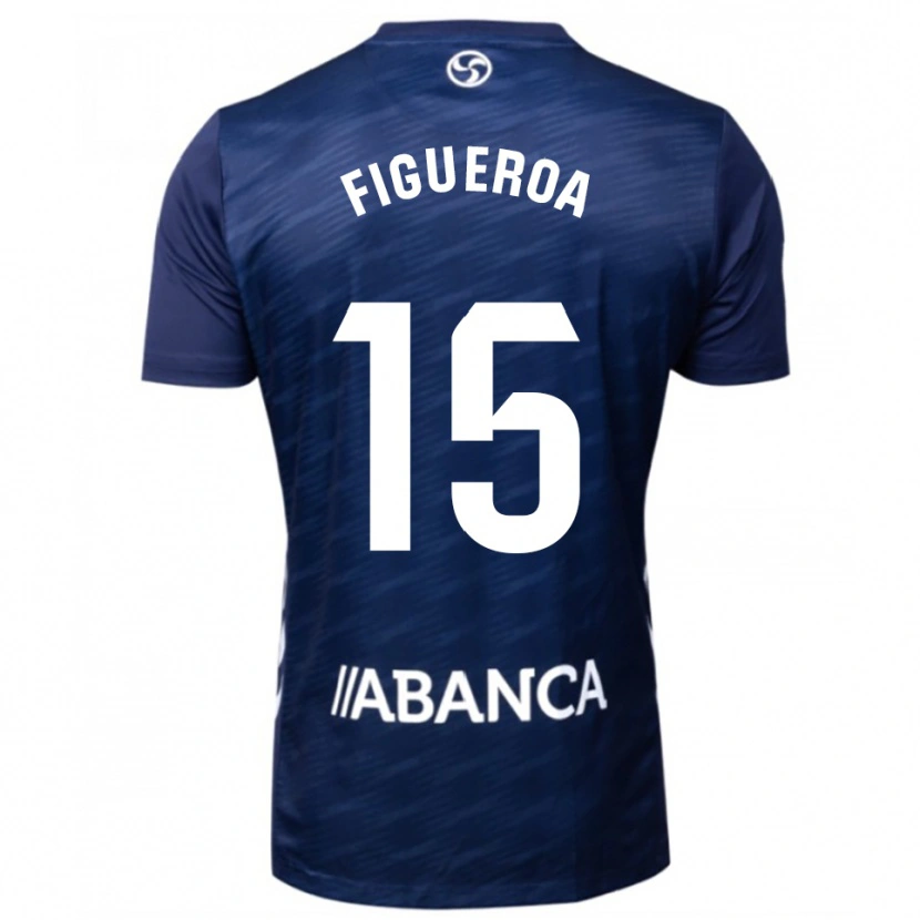 Danxen Dames María Figueroa #15 Marineblauw Wit Uitshirt Uittenue 2025/26 T-Shirt