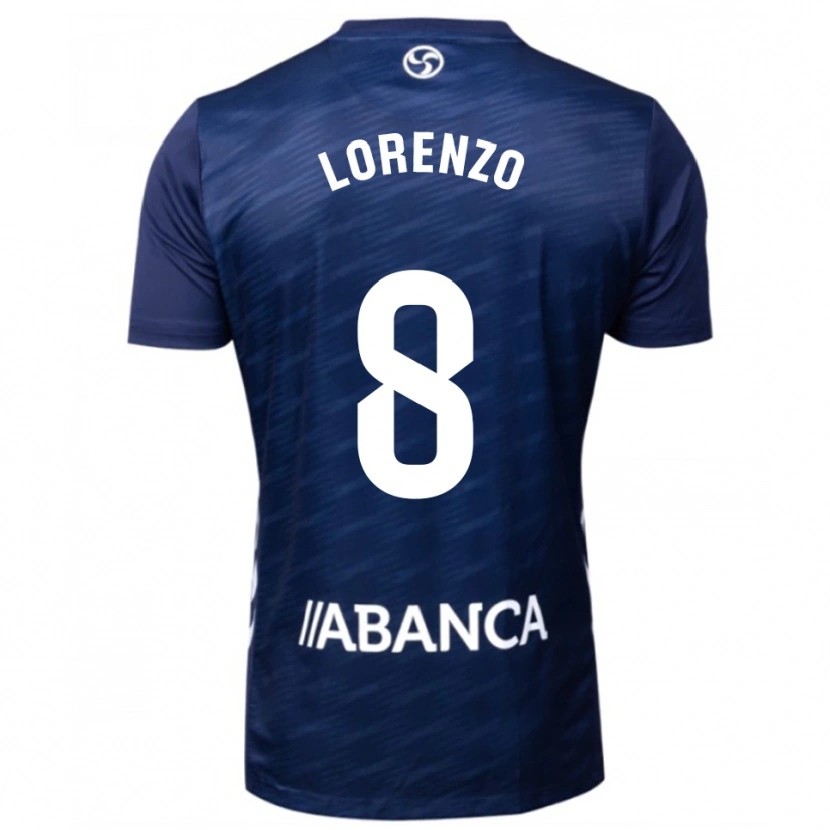 Danxen Dames Paula Lorenzo #8 Marineblauw Wit Uitshirt Uittenue 2025/26 T-Shirt