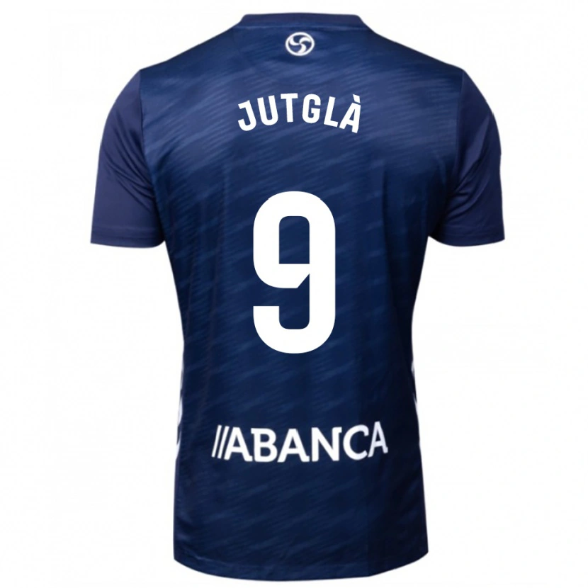 Danxen Dames Ferran Jutglà #9 Marineblauw Wit Uitshirt Uittenue 2025/26 T-Shirt