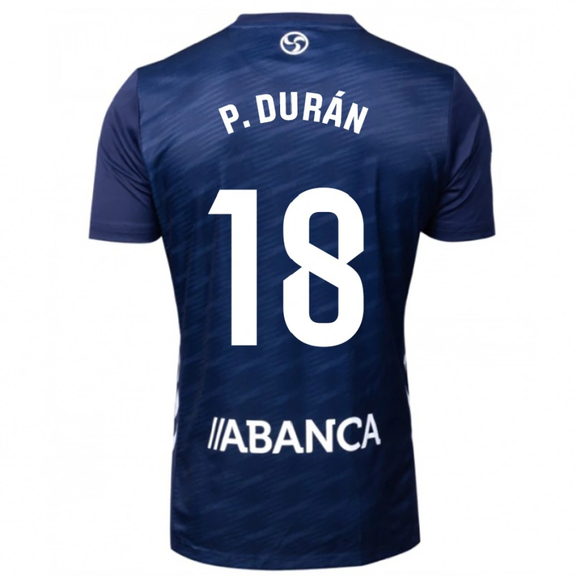 Danxen Dames Pablo Durán #18 Marineblauw Wit Uitshirt Uittenue 2025/26 T-Shirt