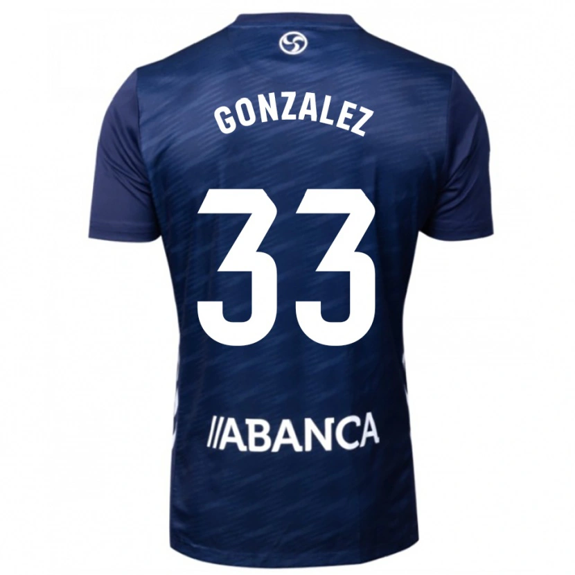 Danxen Dames Marcos González #33 Marineblauw Wit Uitshirt Uittenue 2025/26 T-Shirt