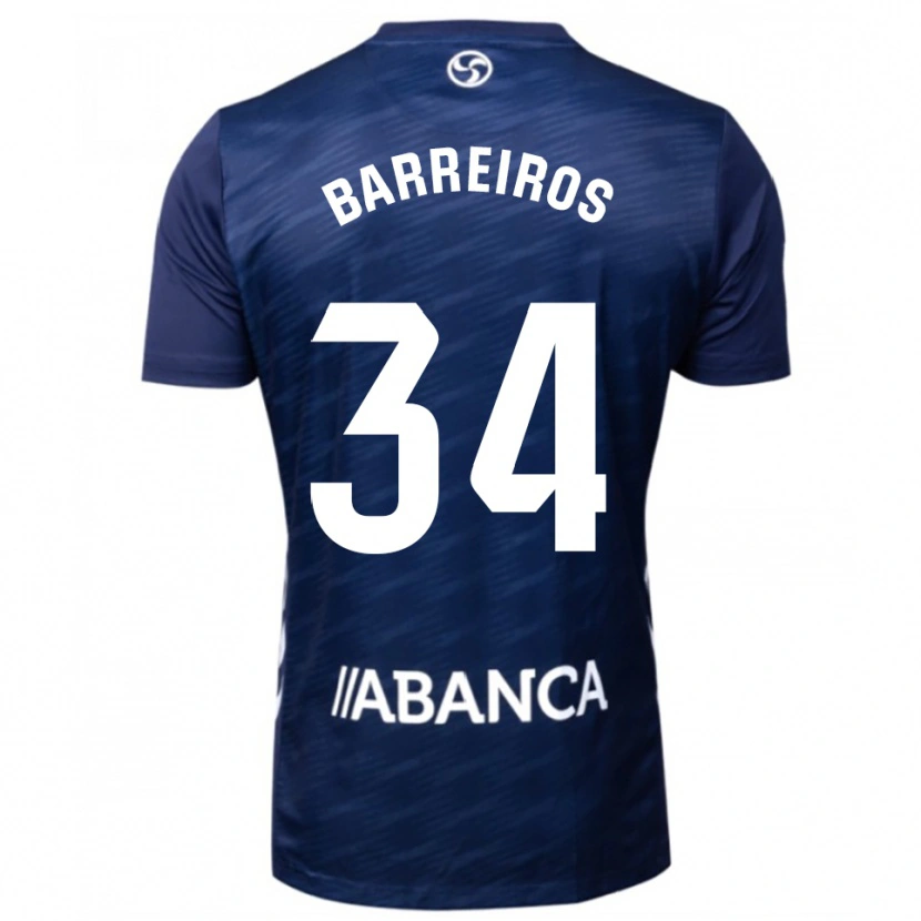 Danxen Dames Iago Barreiros #34 Marineblauw Wit Uitshirt Uittenue 2025/26 T-Shirt