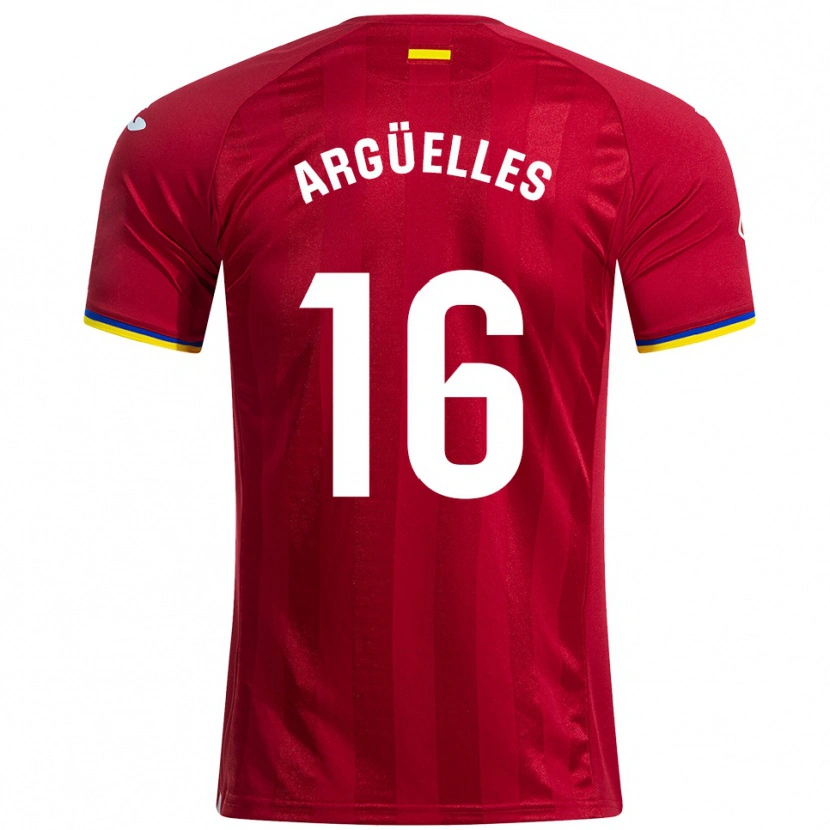Danxen Dames David Argüelles #16 Rood Geel Blauw Uitshirt Uittenue 2025/26 T-Shirt