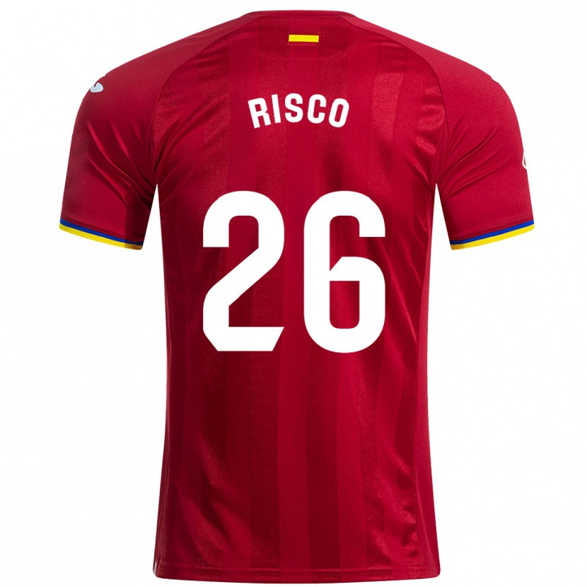 Danxen Dames Alberto Risco #26 Rood Geel Blauw Uitshirt Uittenue 2025/26 T-Shirt