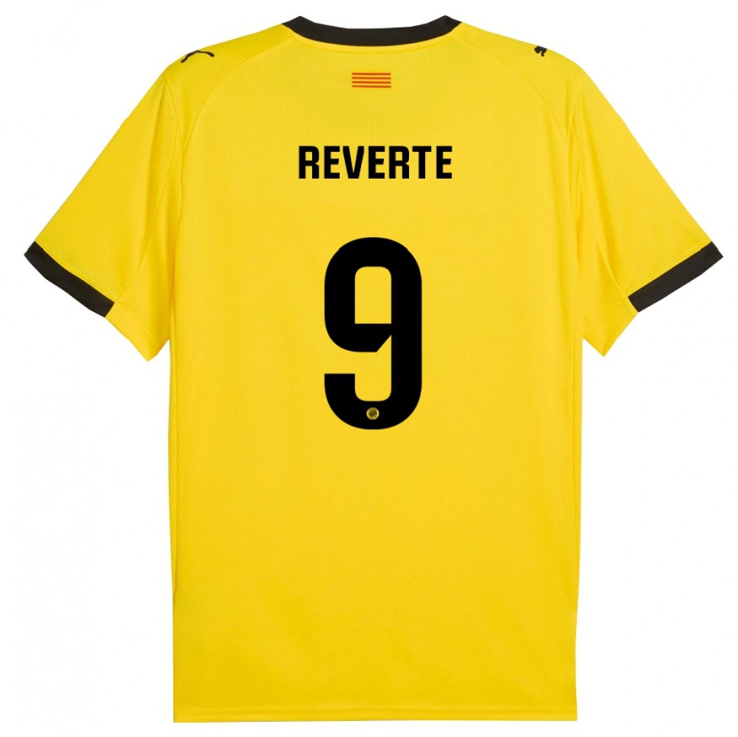 Danxen Dames Unai Reverte #9 Geel Zwart Uitshirt Uittenue 2025/26 T-Shirt