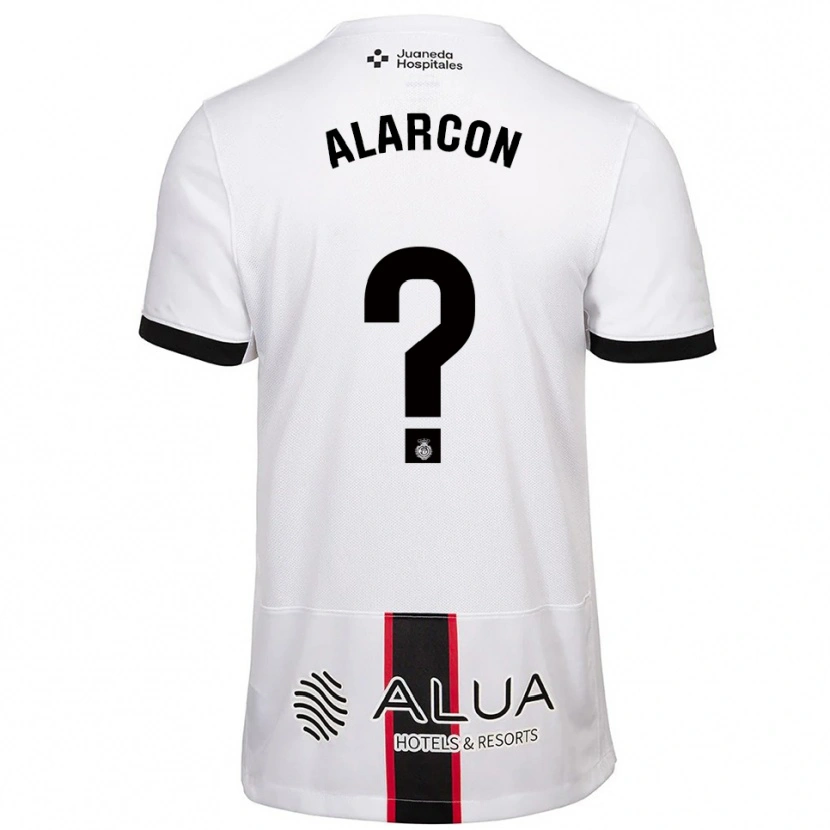 Danxen Dames Raúl Alarcón #0 Wit Zwart Uitshirt Uittenue 2025/26 T-Shirt