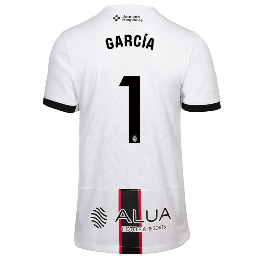 Danxen Dames Pere García #1 Wit Zwart Uitshirt Uittenue 2025/26 T-Shirt