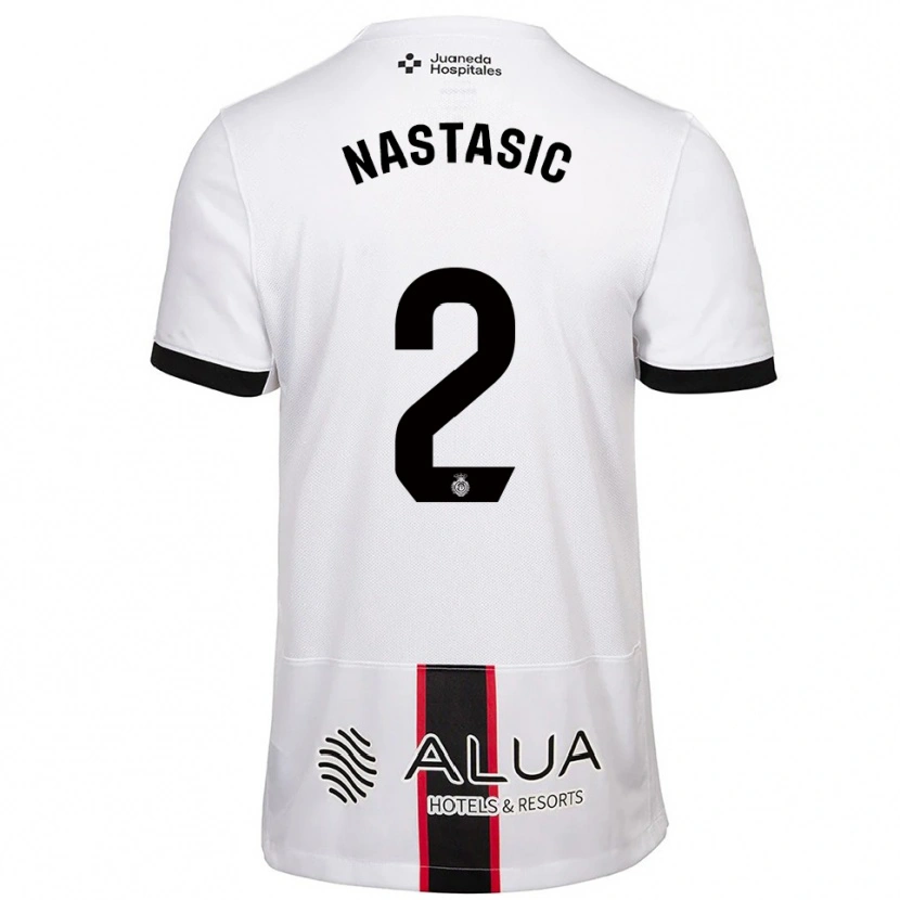Danxen Dames Matija Nastasic #2 Wit Zwart Uitshirt Uittenue 2025/26 T-Shirt