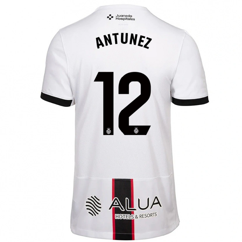 Danxen Dames Yahir Antúnez #12 Wit Zwart Uitshirt Uittenue 2025/26 T-Shirt