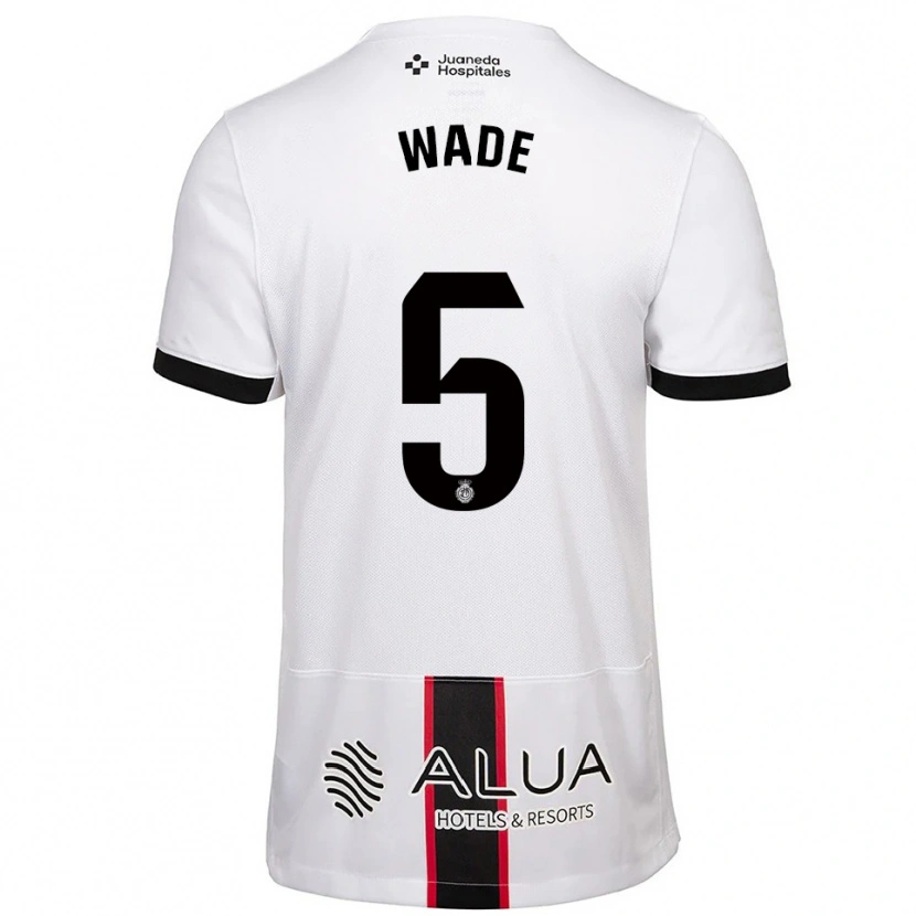 Danxen Dames Sebas Wade #5 Wit Zwart Uitshirt Uittenue 2025/26 T-Shirt