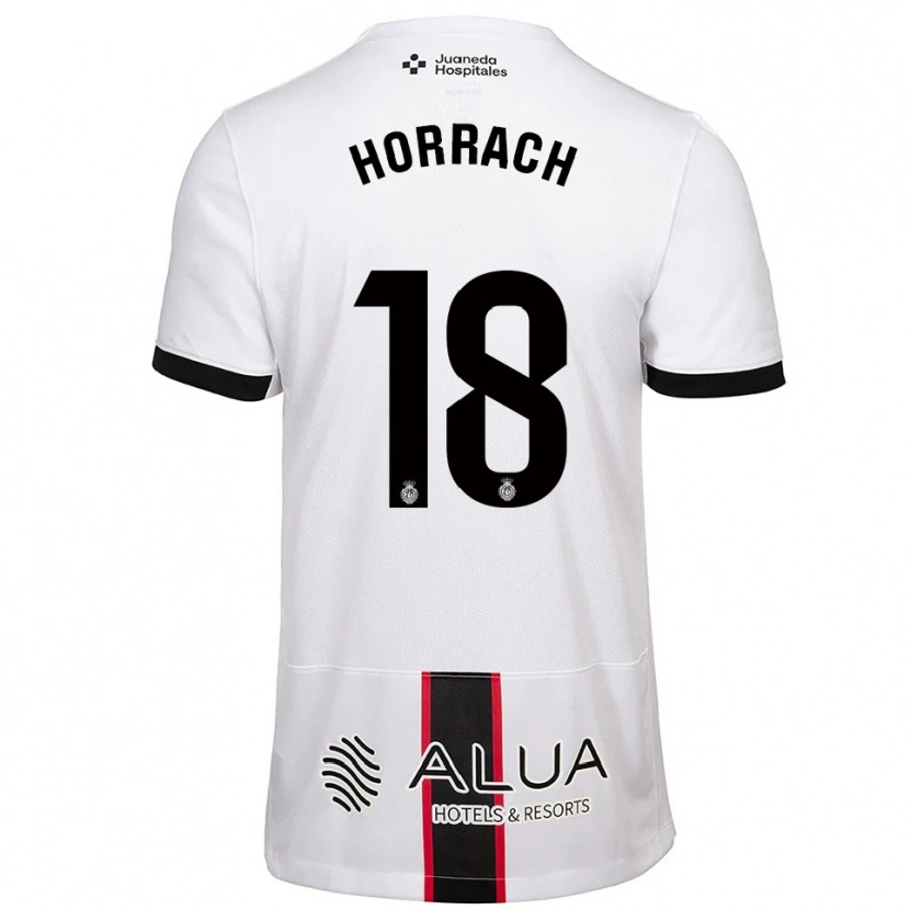 Danxen Dames Barto Horrach #18 Wit Zwart Uitshirt Uittenue 2025/26 T-Shirt