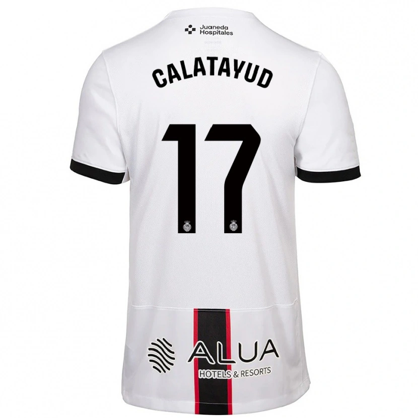 Danxen Dames Miguel Calatayud #17 Wit Zwart Uitshirt Uittenue 2025/26 T-Shirt