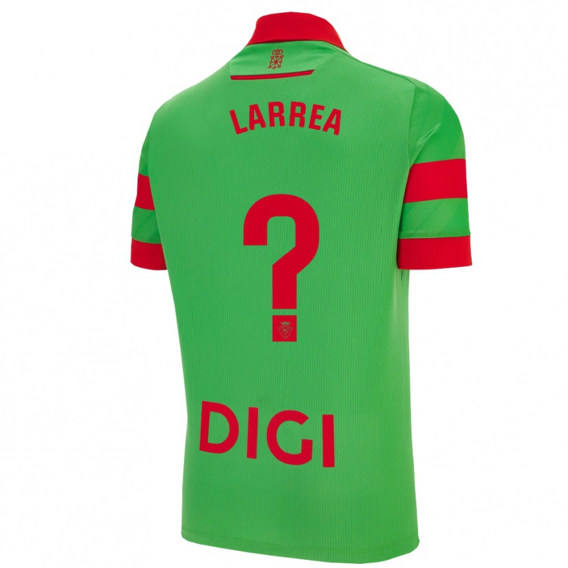 Danxen Dames Unai Larrea #0 Groen Rood Uitshirt Uittenue 2025/26 T-Shirt