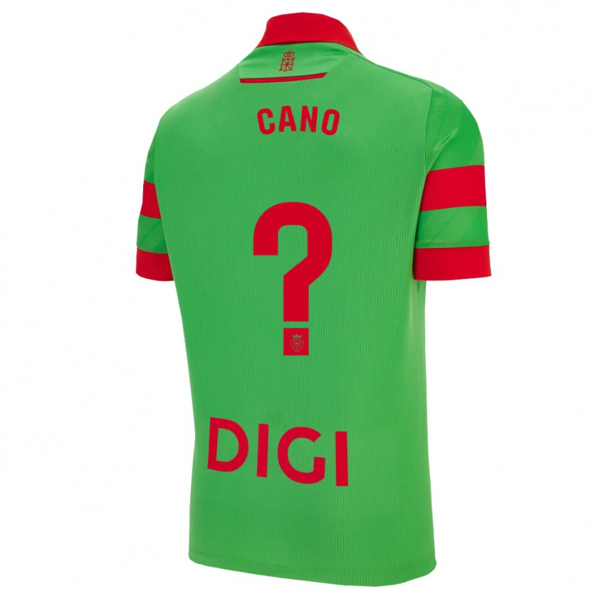 Danxen Dames Javi Caño #0 Groen Rood Uitshirt Uittenue 2025/26 T-Shirt