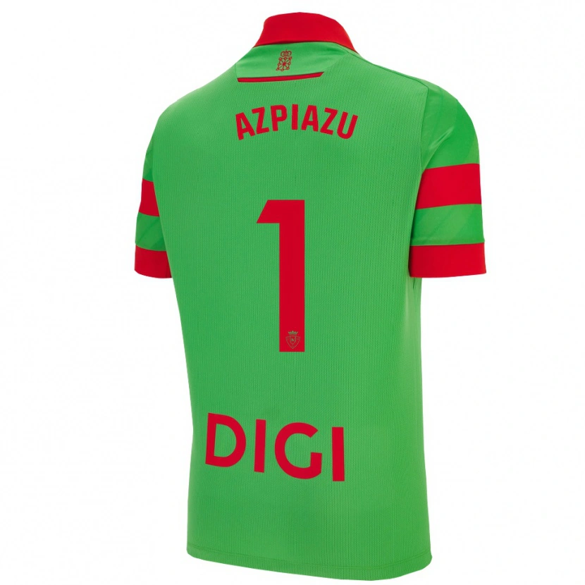Danxen Dames Nahia Azpiazu Moreno #1 Groen Rood Uitshirt Uittenue 2025/26 T-Shirt