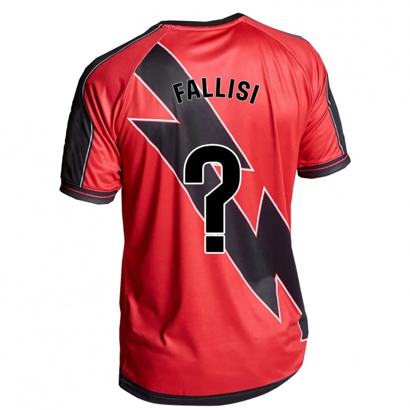 Danxen Dames Alessandro Fallisi #0 Rood Zwart Uitshirt Uittenue 2025/26 T-Shirt