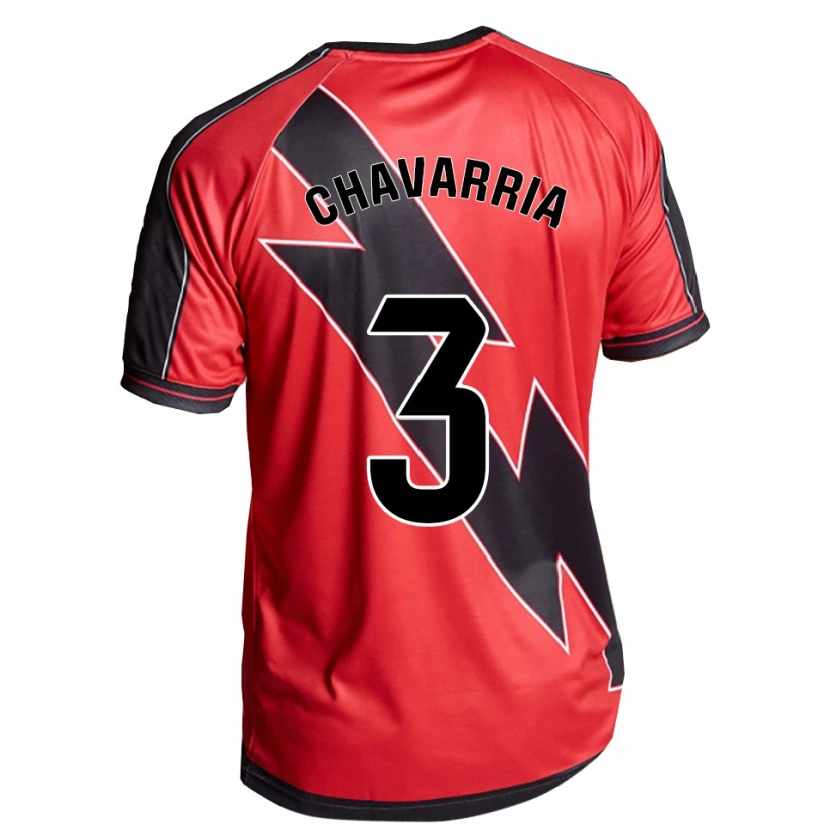 Danxen Dames Pep Chavarría #3 Rood Zwart Uitshirt Uittenue 2025/26 T-Shirt