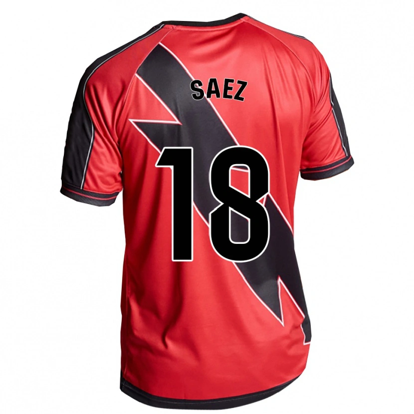 Danxen Dames Camila Sáez #18 Rood Zwart Uitshirt Uittenue 2025/26 T-Shirt