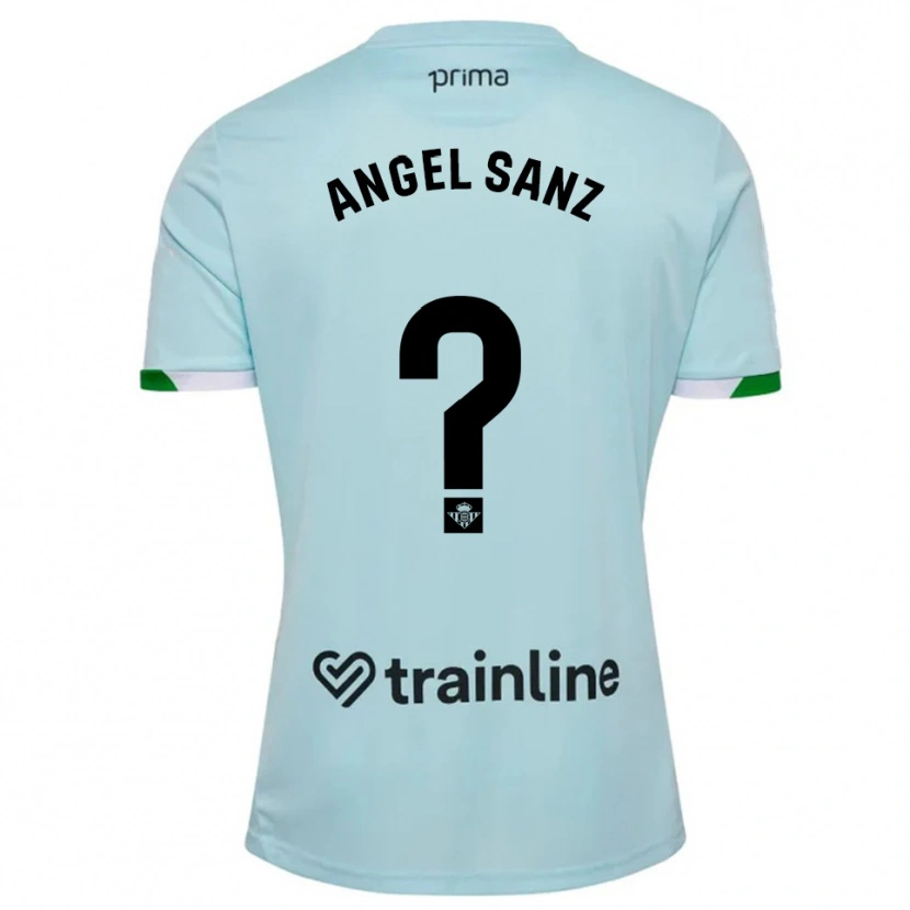 Danxen Dames Miguel Ángel Sanz #0 Hemelsblauw Groen Uitshirt Uittenue 2025/26 T-Shirt