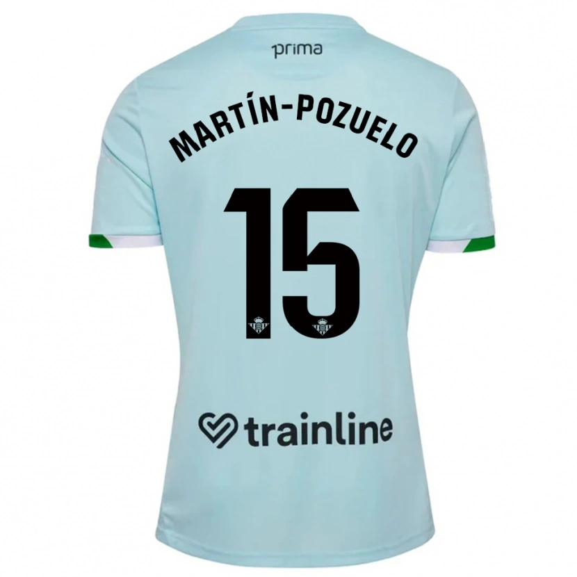 Danxen Dames Esther Martín-Pozuelo #15 Hemelsblauw Groen Uitshirt Uittenue 2025/26 T-Shirt