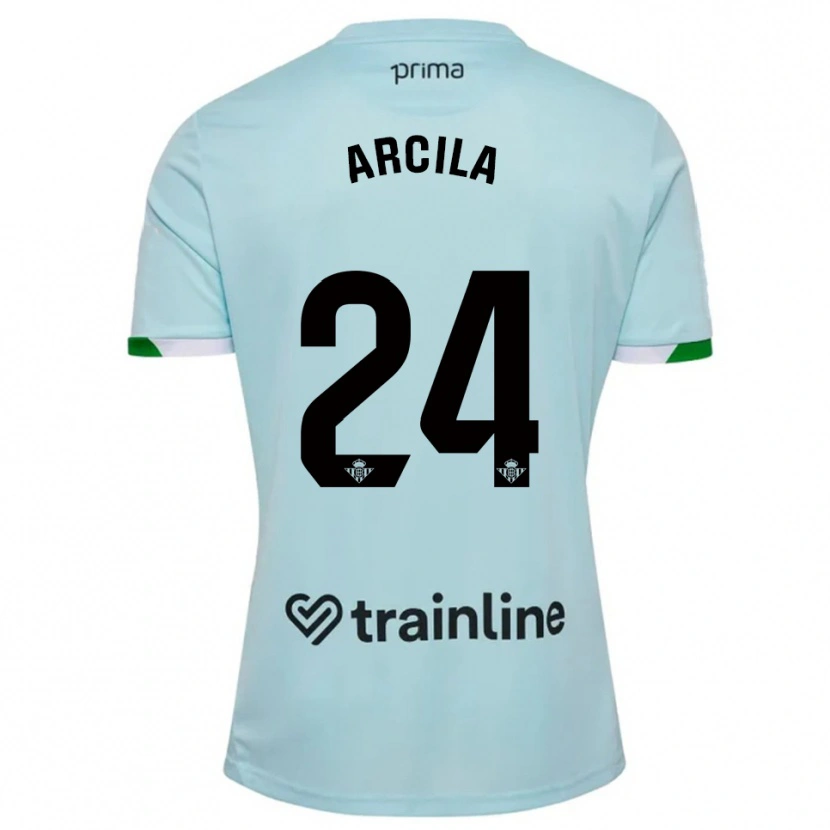 Danxen Dames Jhon Arcila #24 Hemelsblauw Groen Uitshirt Uittenue 2025/26 T-Shirt