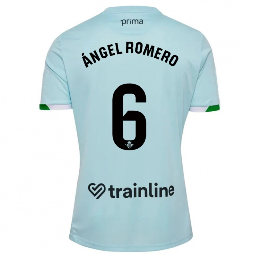 Danxen Dames Miguel Ángel Romero #6 Hemelsblauw Groen Uitshirt Uittenue 2025/26 T-Shirt