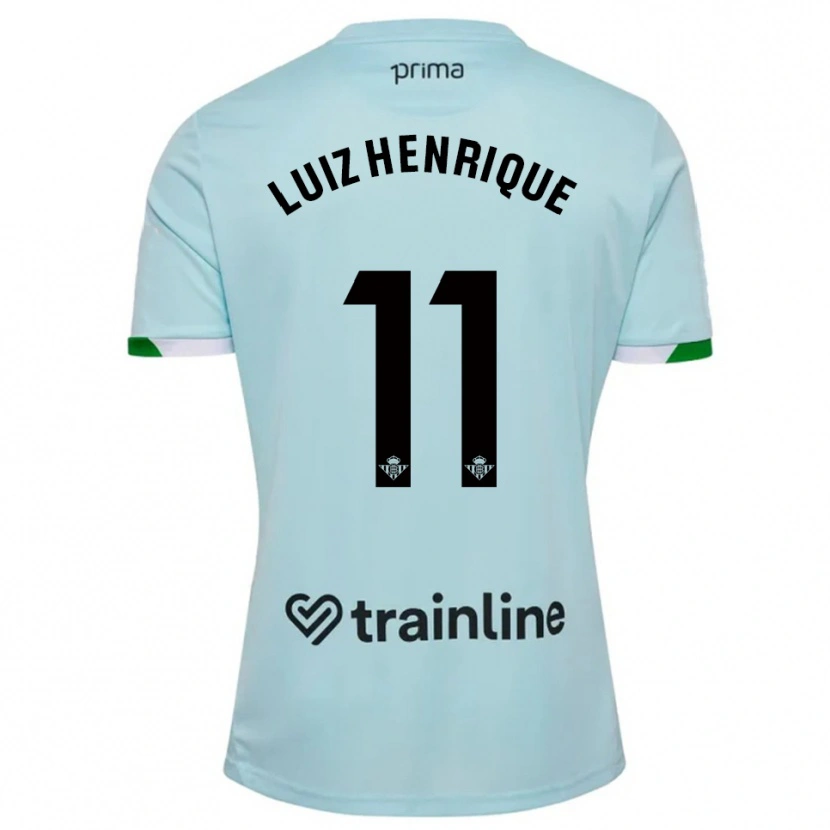 Danxen Dames Luiz Henrique #11 Hemelsblauw Groen Uitshirt Uittenue 2025/26 T-Shirt