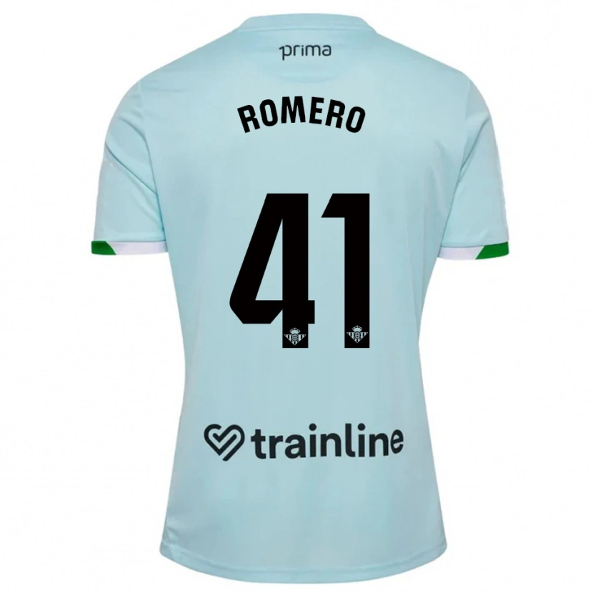 Danxen Dames José Romero #41 Hemelsblauw Groen Uitshirt Uittenue 2025/26 T-Shirt