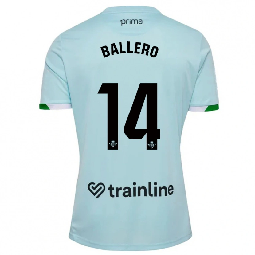 Danxen Dames Sander Ballero #14 Hemelsblauw Groen Uitshirt Uittenue 2025/26 T-Shirt