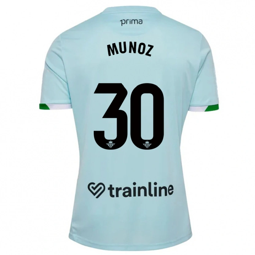 Danxen Dames Blanca Muñoz #30 Hemelsblauw Groen Uitshirt Uittenue 2025/26 T-Shirt