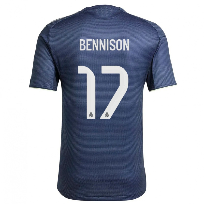 Danxen Dames Hanna Bennison #17 Marineblauw Zilver Uitshirt Uittenue 2025/26 T-Shirt