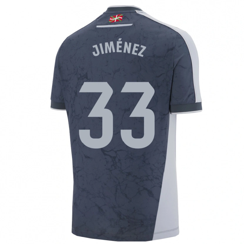 Danxen Dames Javier Jiménez #33 Donkerblauw Wit Uitshirt Uittenue 2025/26 T-Shirt