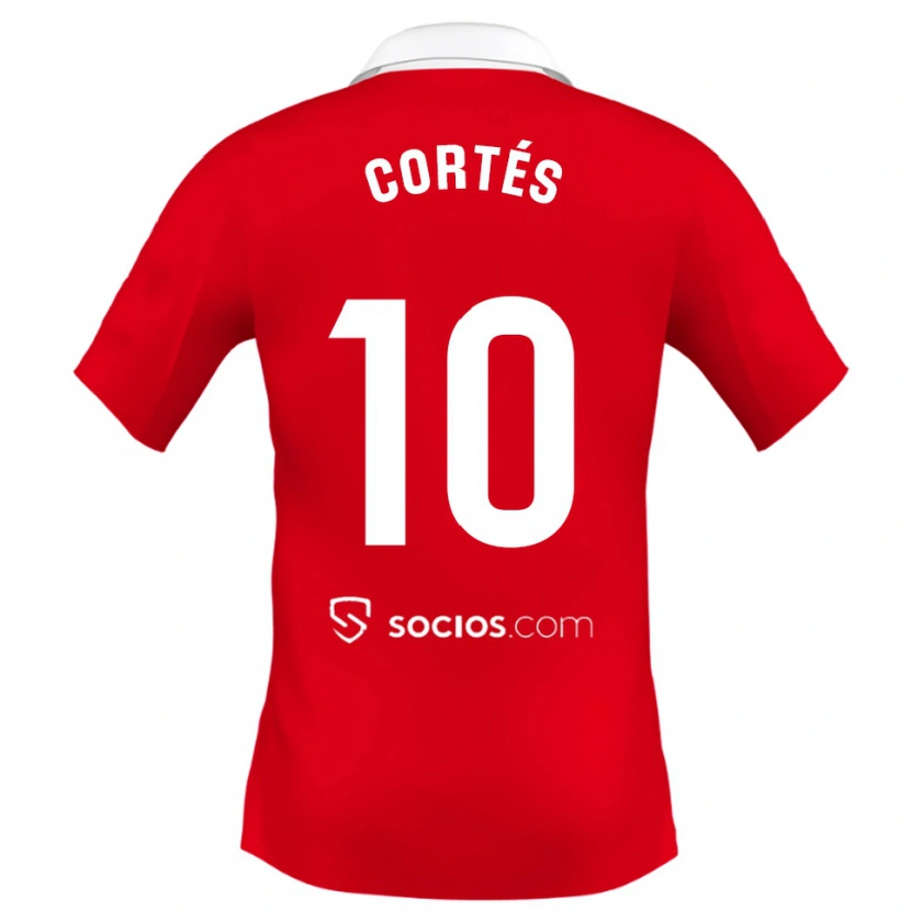 Danxen Dames Millaray Cortés #10 Rood Wit Grijs Uitshirt Uittenue 2025/26 T-Shirt