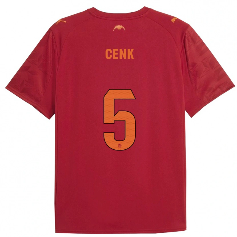 Danxen Dames Cenk Özkacar #5 Rood Oranje Uitshirt Uittenue 2025/26 T-Shirt