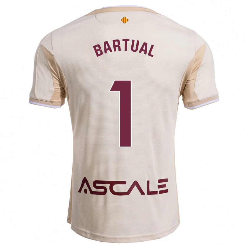 Danxen Dames Kike Bartual #1 Gebroken Wit Bordeau Uitshirt Uittenue 2025/26 T-Shirt