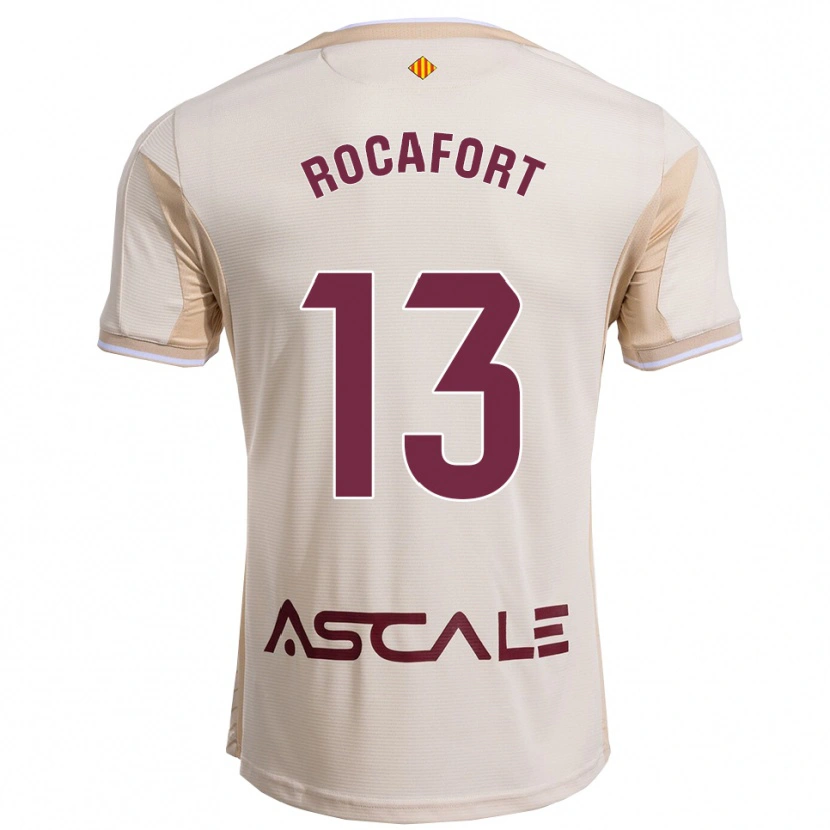 Danxen Dames Rodrigo Rocafort #13 Gebroken Wit Bordeau Uitshirt Uittenue 2025/26 T-Shirt