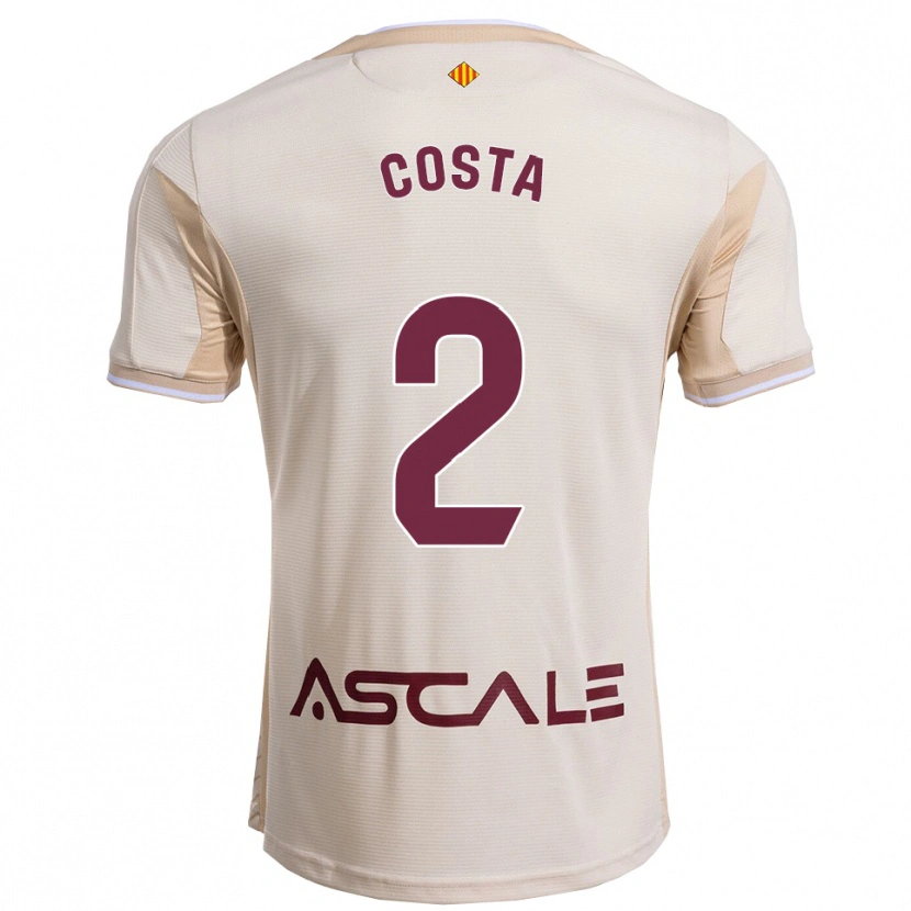 Danxen Dames Logan Costa #2 Gebroken Wit Bordeau Uitshirt Uittenue 2025/26 T-Shirt