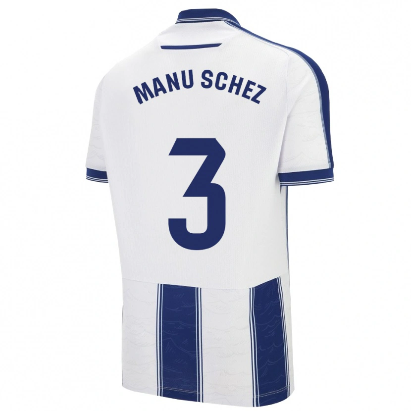 Danxen Dames Manu Sánchez #3 Marineblauw Wit Uitshirt Uittenue 2025/26 T-Shirt