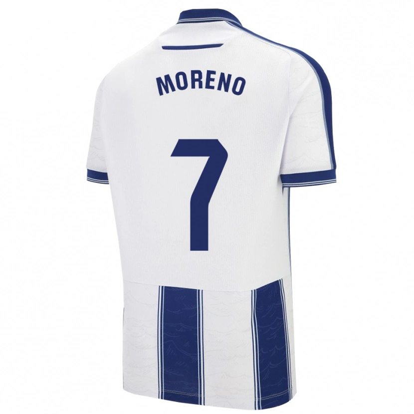 Danxen Dames Álvaro Moreno #7 Marineblauw Wit Uitshirt Uittenue 2025/26 T-Shirt