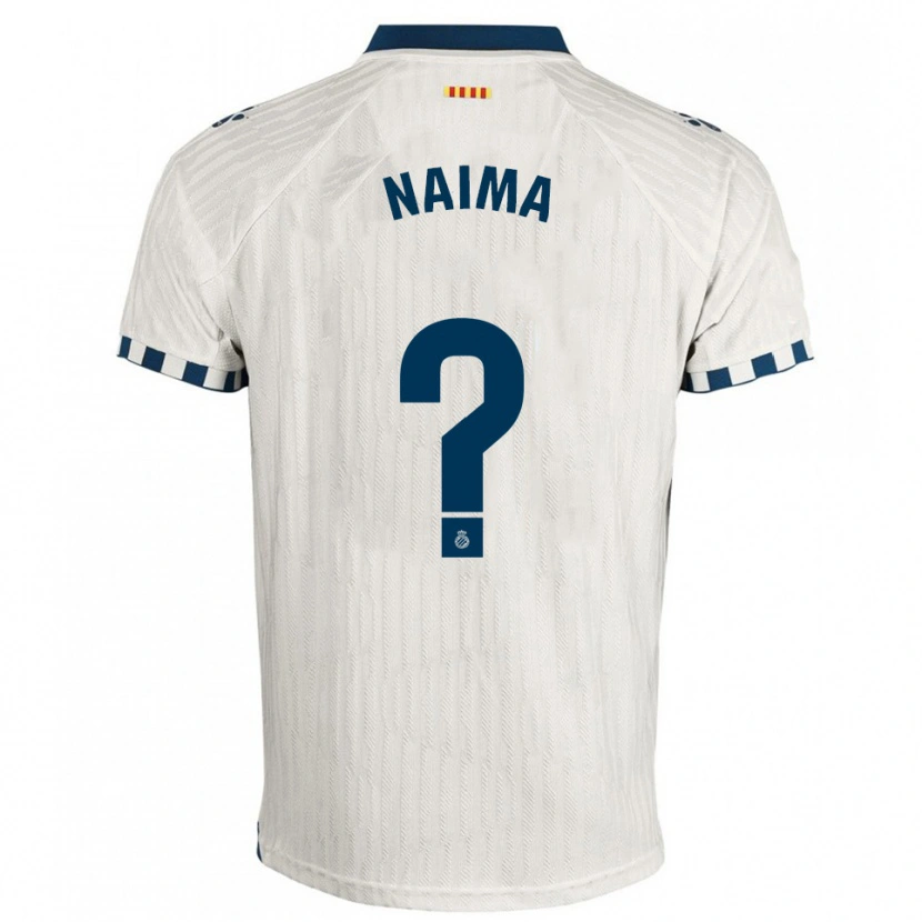 Danxen Dames Naima García Aguilar #0 Wit Blauw Uitshirt Uittenue 2025/26 T-Shirt