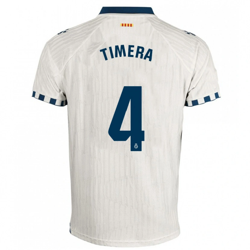 Danxen Dames Adama Timera #4 Wit Blauw Uitshirt Uittenue 2025/26 T-Shirt