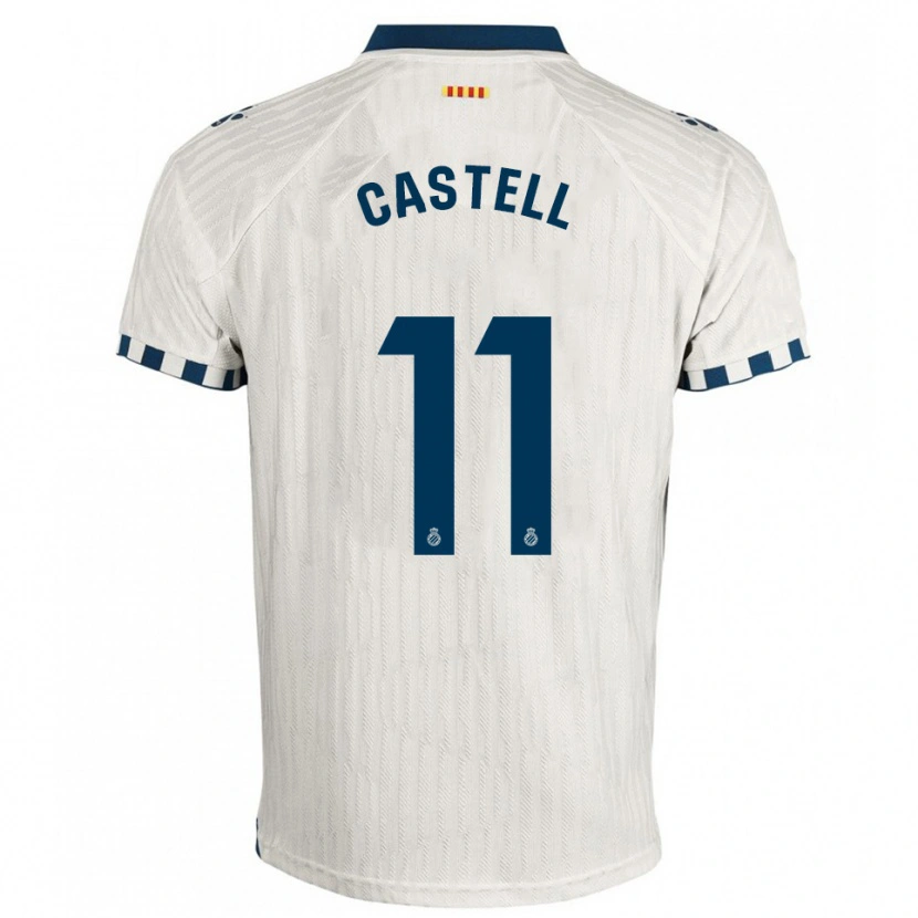 Danxen Dames Lluc Castell #11 Wit Blauw Uitshirt Uittenue 2025/26 T-Shirt